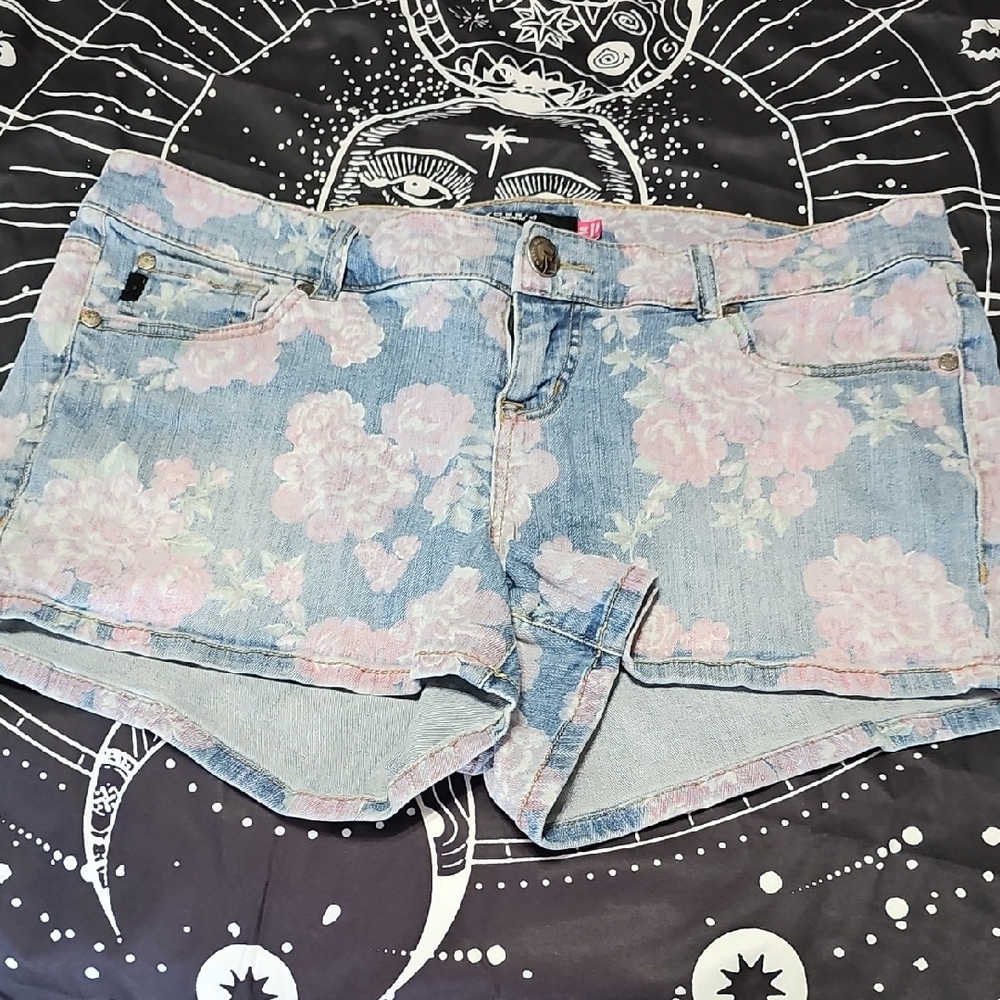 Torrid Floral Denim Women Shorts